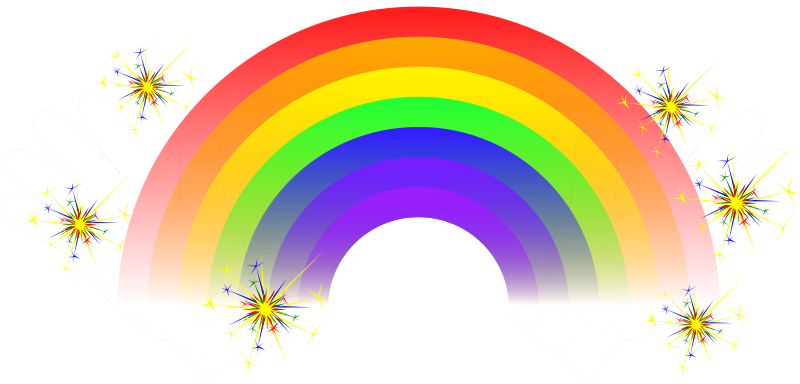 Rainbow sparkle