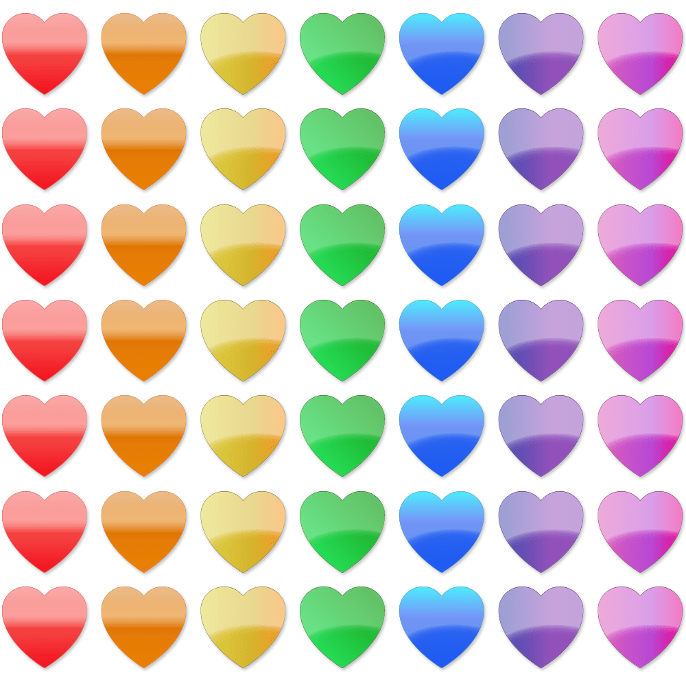 square clipart rainbow