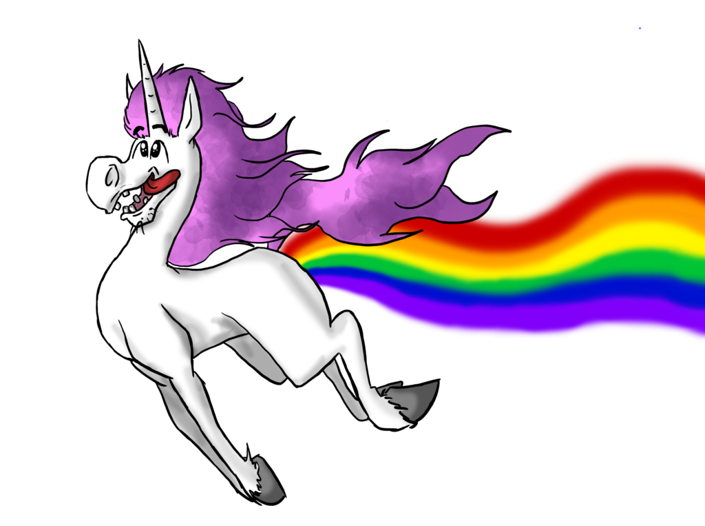 clipart rainbow unicorns