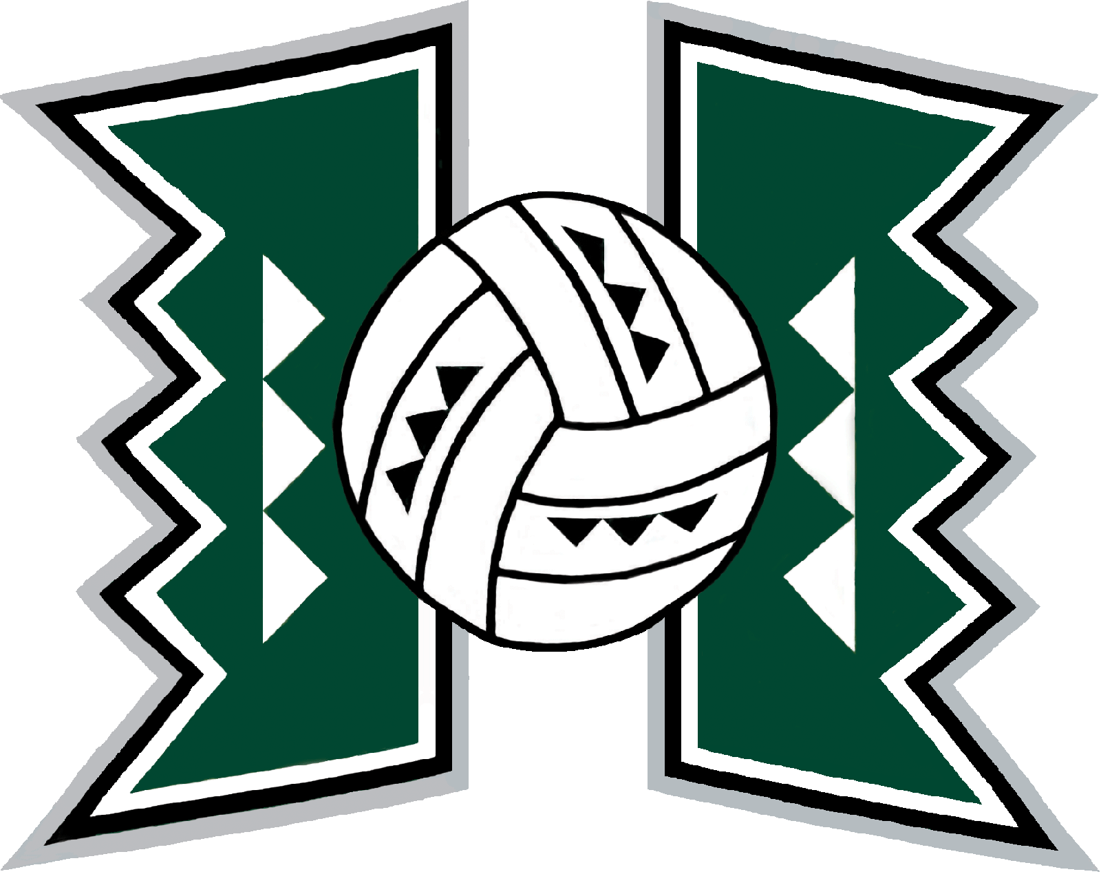 Wahine articles . Clipart volleyball warrior
