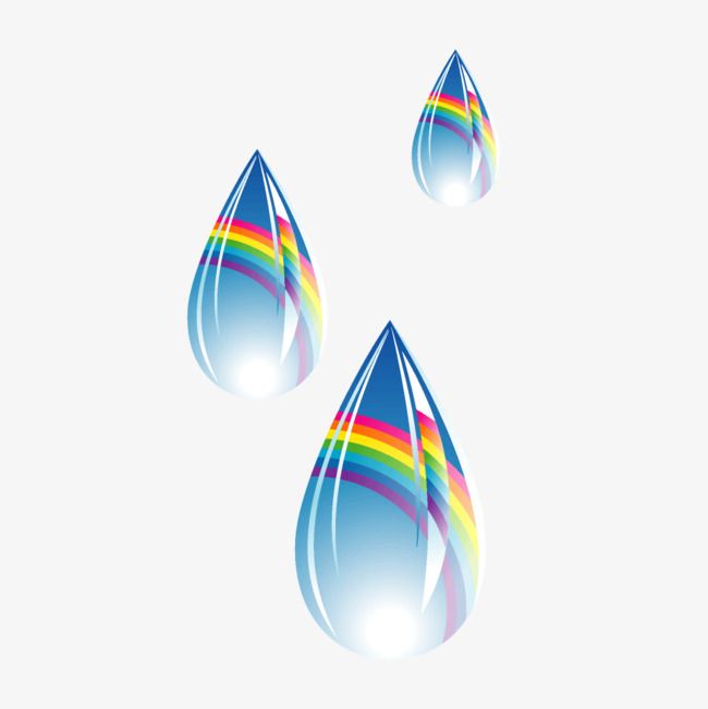clipart rainbow water