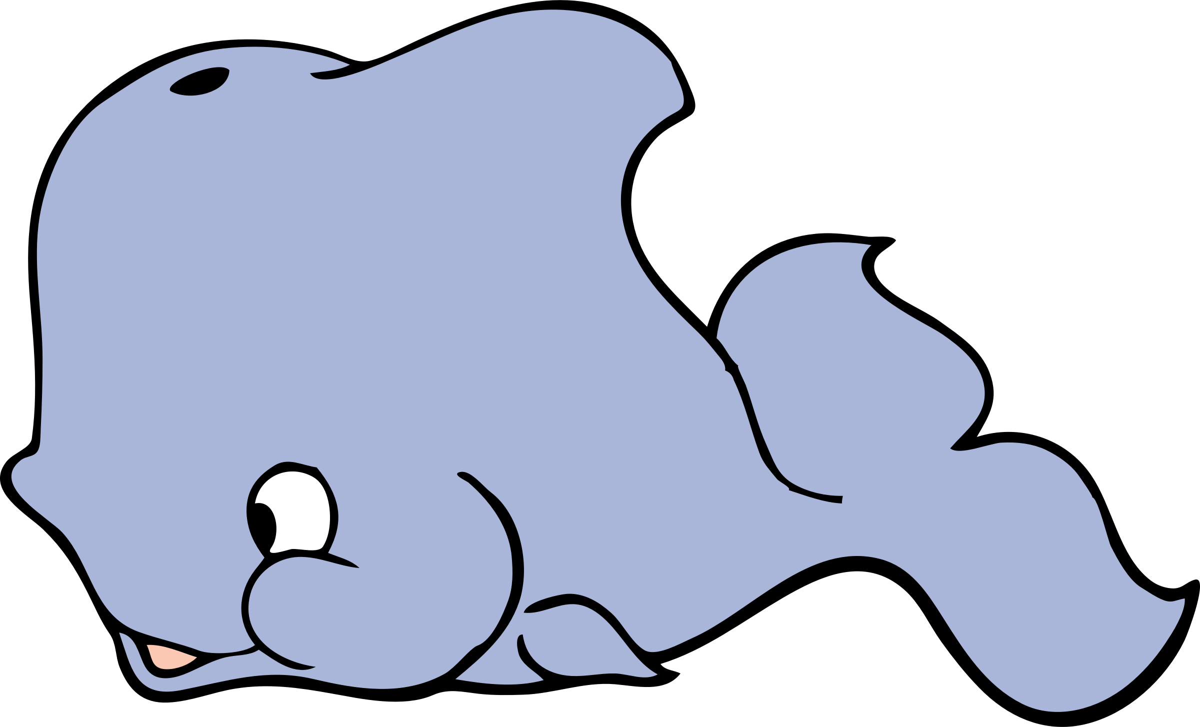 outline clipart whale