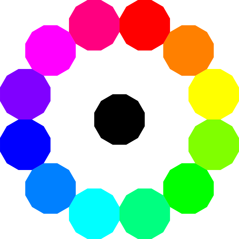 clipart rainbow wheel