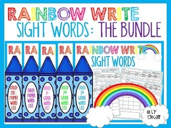 clipart rainbow write