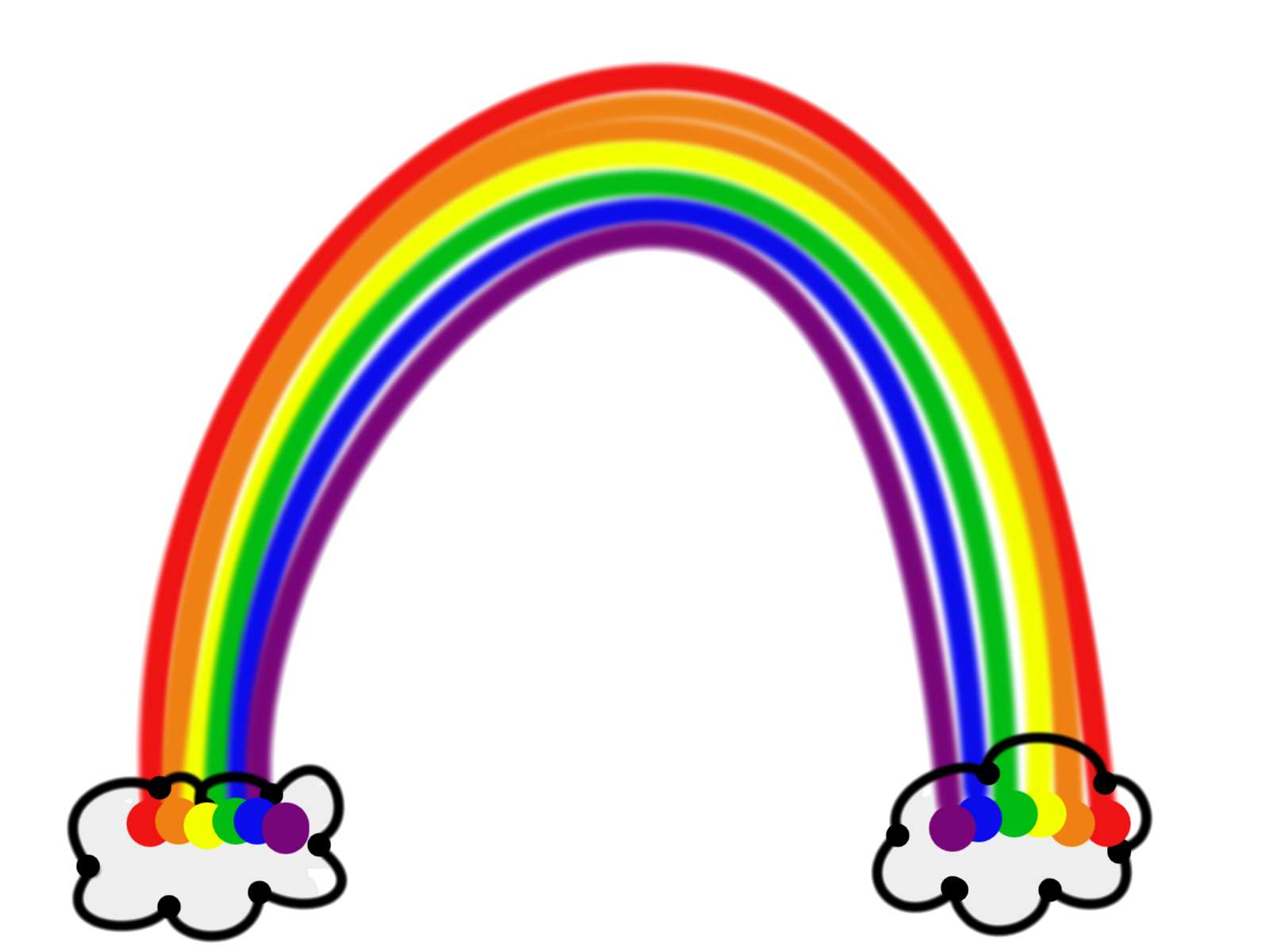 Square clipart rainbow. For kids panda free