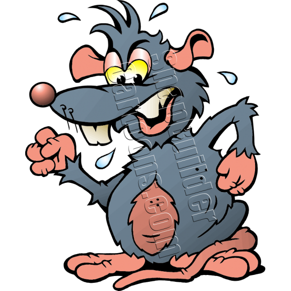 rat clipart angry