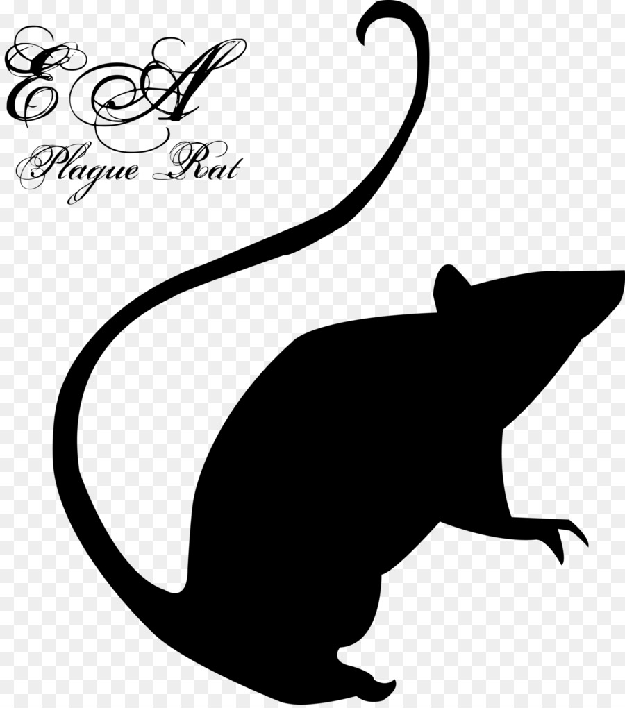 rat clipart black death