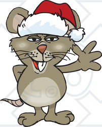 clipart rat christmas