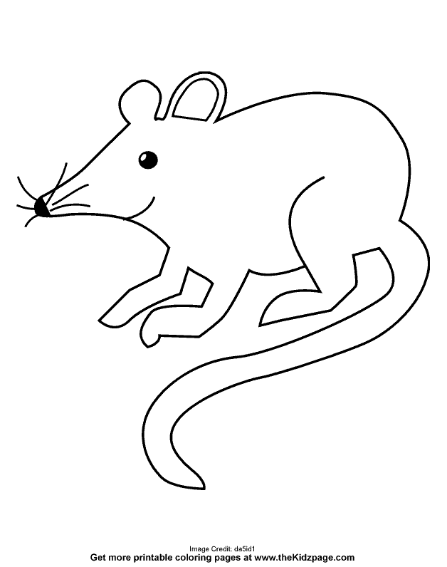 clipart rat coloring