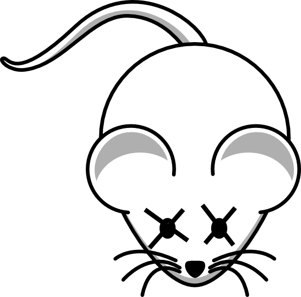 mouse clipart skeleton