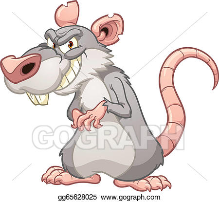 clipart rat evil