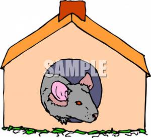 rat clipart house clipart