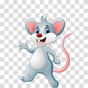 Clipart rat little mouse. Gray and pink illustration