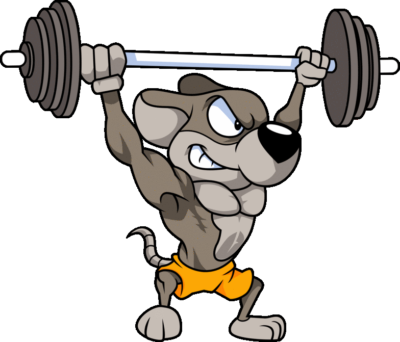 Crossfit mousetrap a school. Exercise clipart weight gym