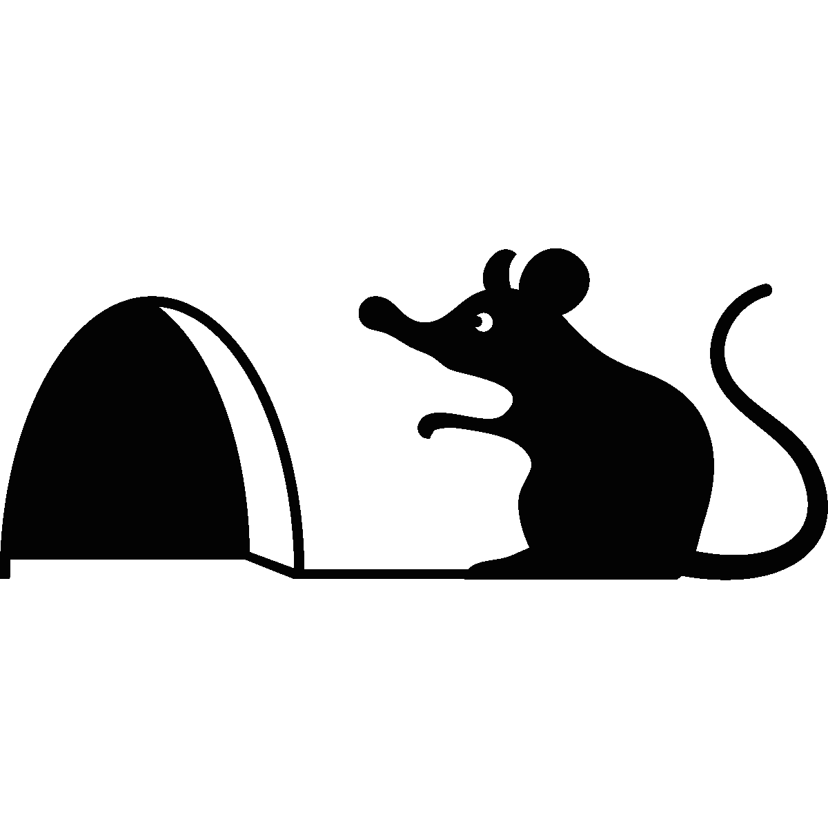 clipart rat mouseblack