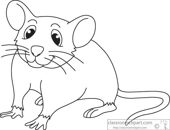 Download mouse black and. Clipart rat outline