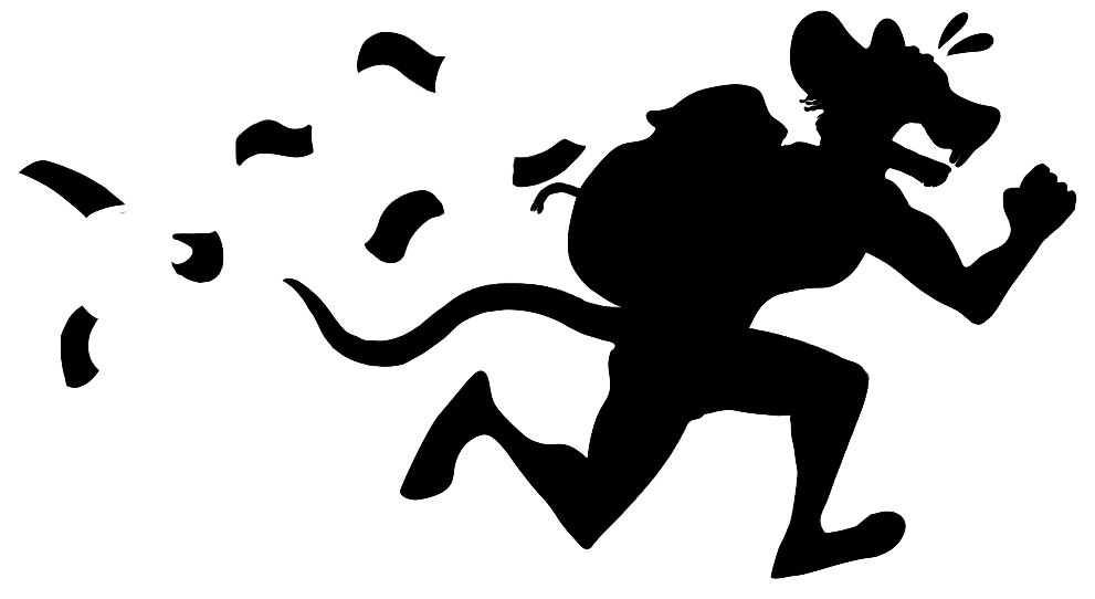 rat clipart rat run
