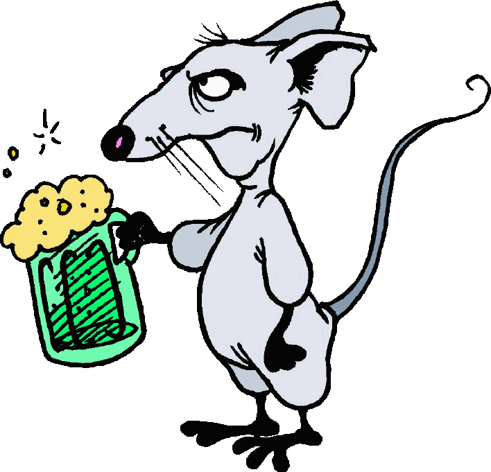 rat clipart water