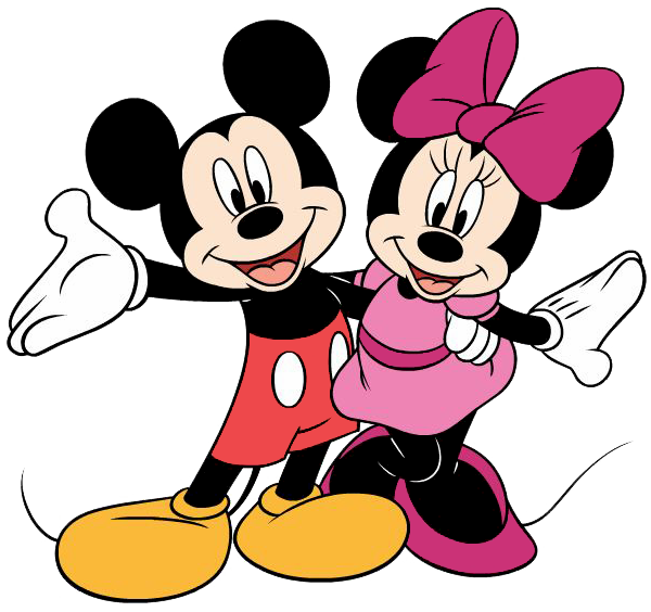 Mickey and minnie google. Mice clipart standing