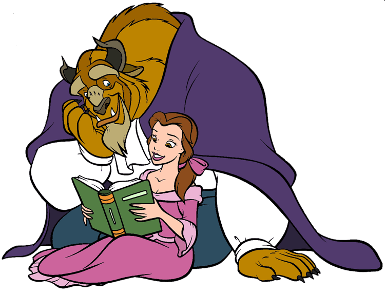 Belle and the clip. Disney clipart beast