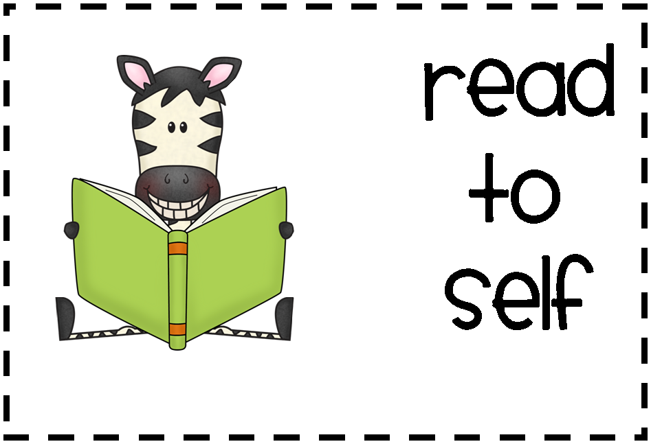 clipart reading read to self
