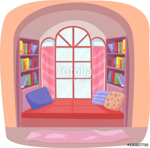 clipart reading reading nook