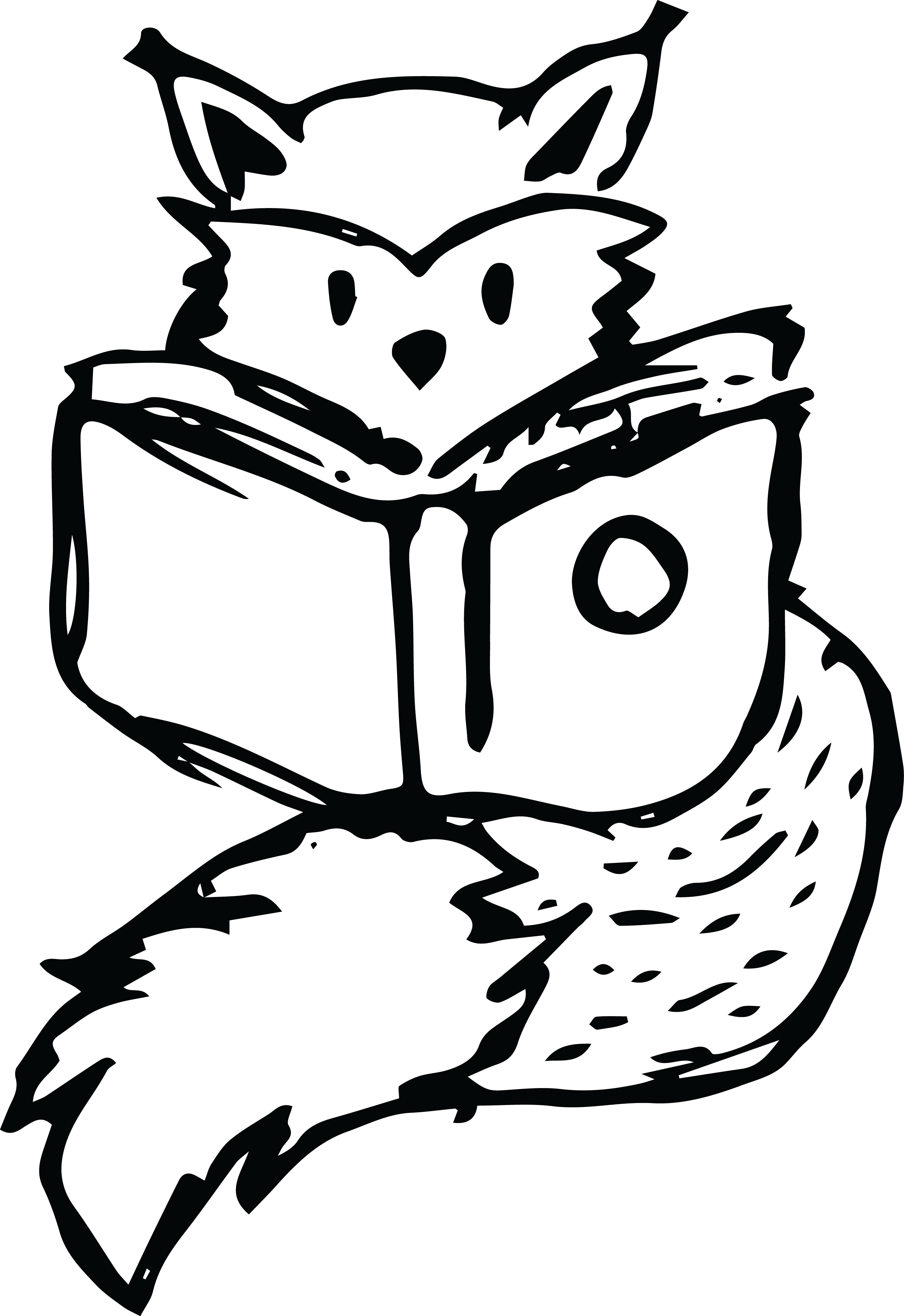 literacy clipart black and white