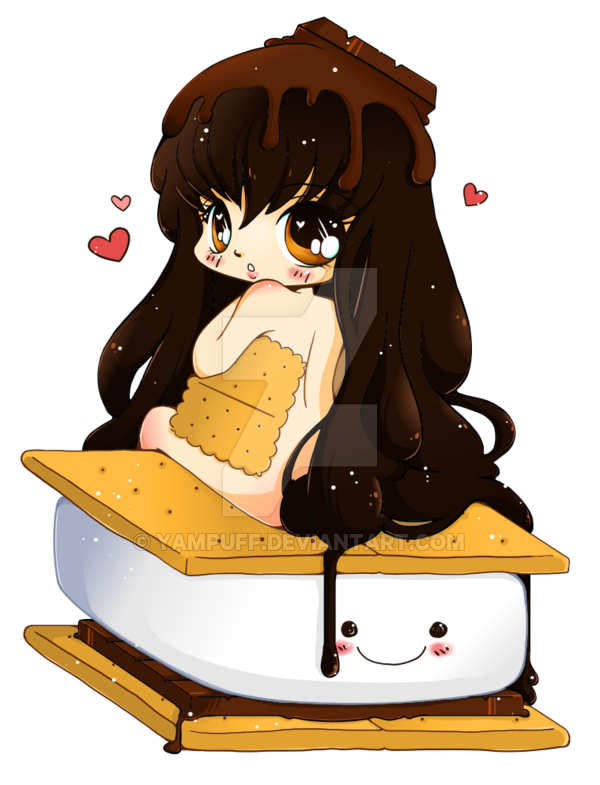 S more chibi commission. Clipart reading smore