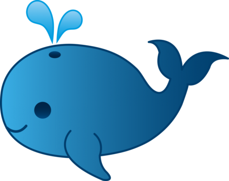 clipart whale reading