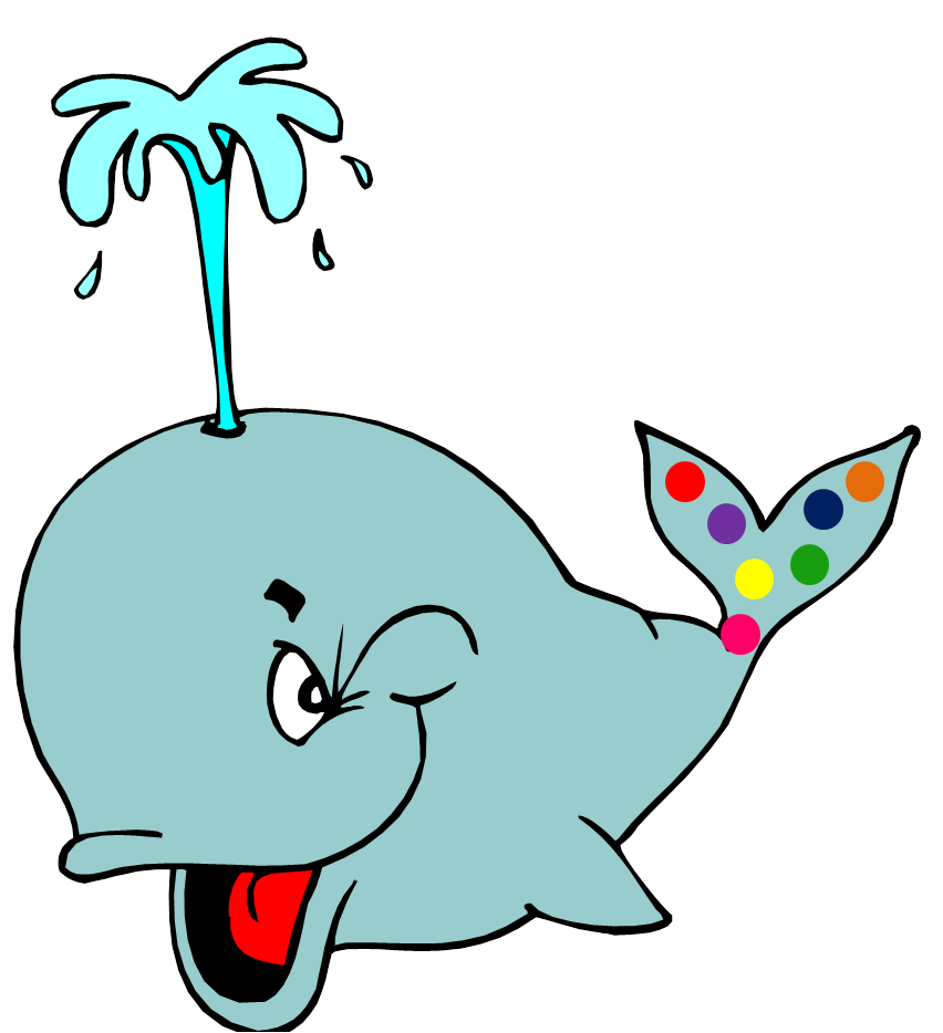 clipart whale w word