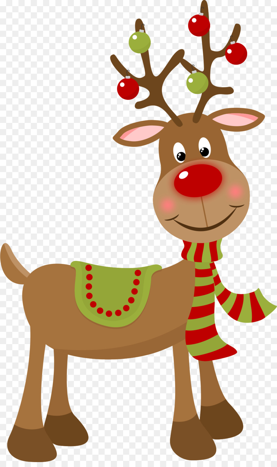 clipart christmas reindeer