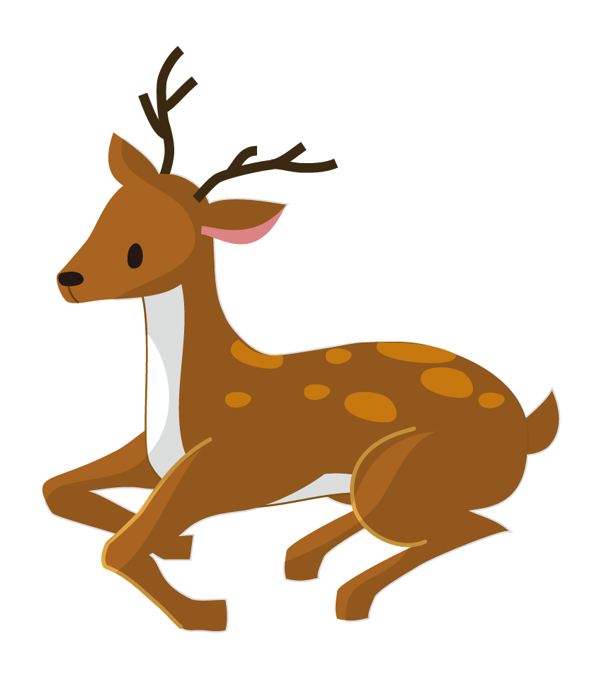 clipart reindeer brown