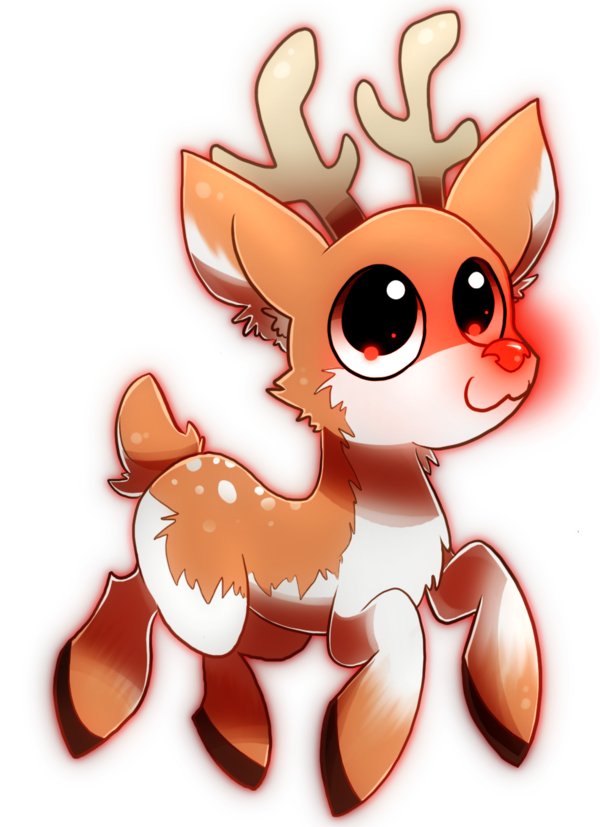 Clipart reindeer cute anime, Clipart reindeer cute anime Transparent