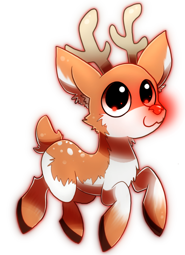 Make For A Great Cute Reindeer Drawing HEART WITH DRAWING