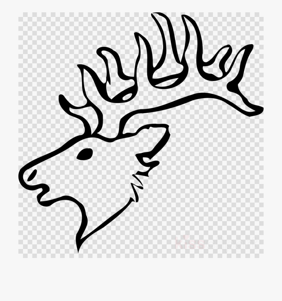 Clipart reindeer drawn. Draw a deer head