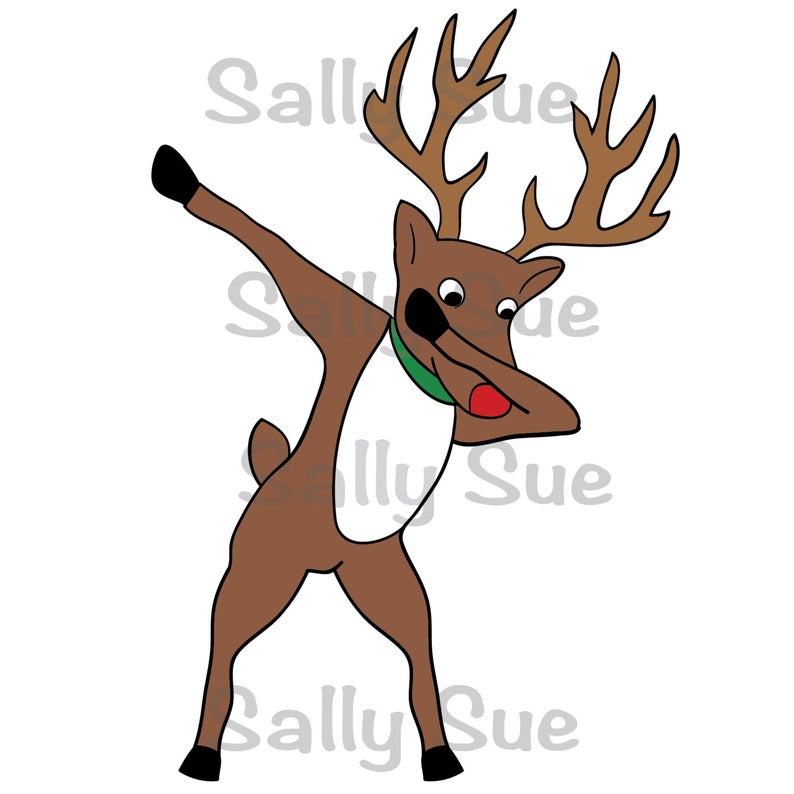 Clipart reindeer drawn. Dab svg holidays christmas