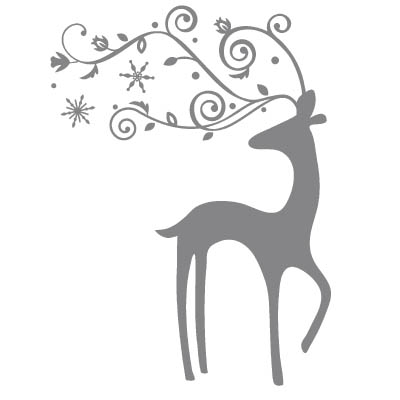 clipart reindeer elegant