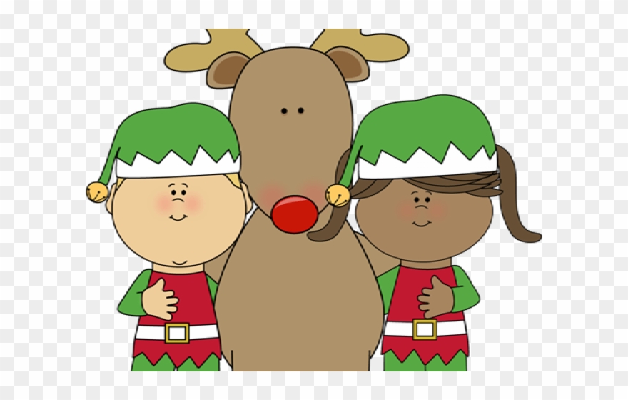 clipart reindeer elf