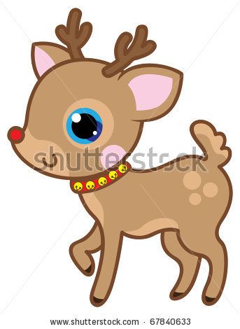 deer clipart kawaii