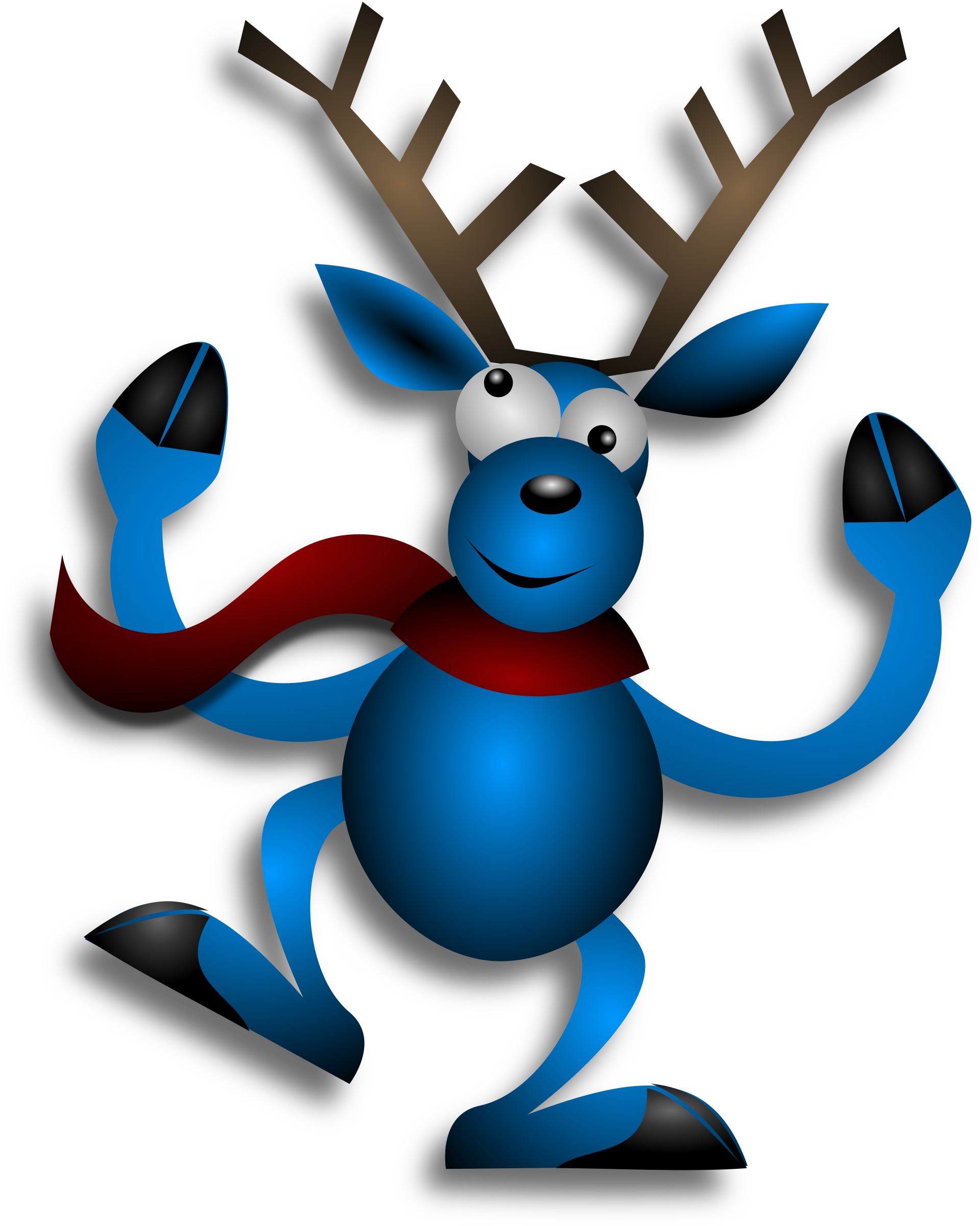 Dancing big image png. Winter clipart reindeer