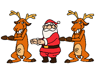 clipart reindeer moving