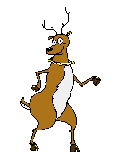 clipart reindeer moving
