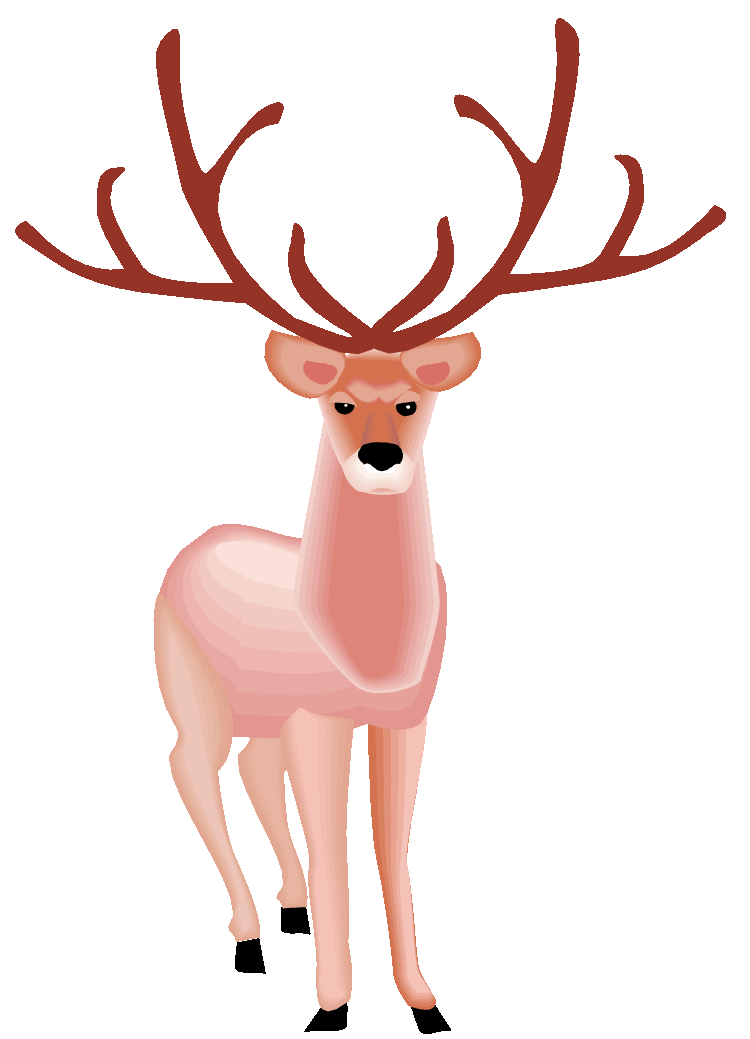 Free deer . Clipart reindeer ornament antler clipart