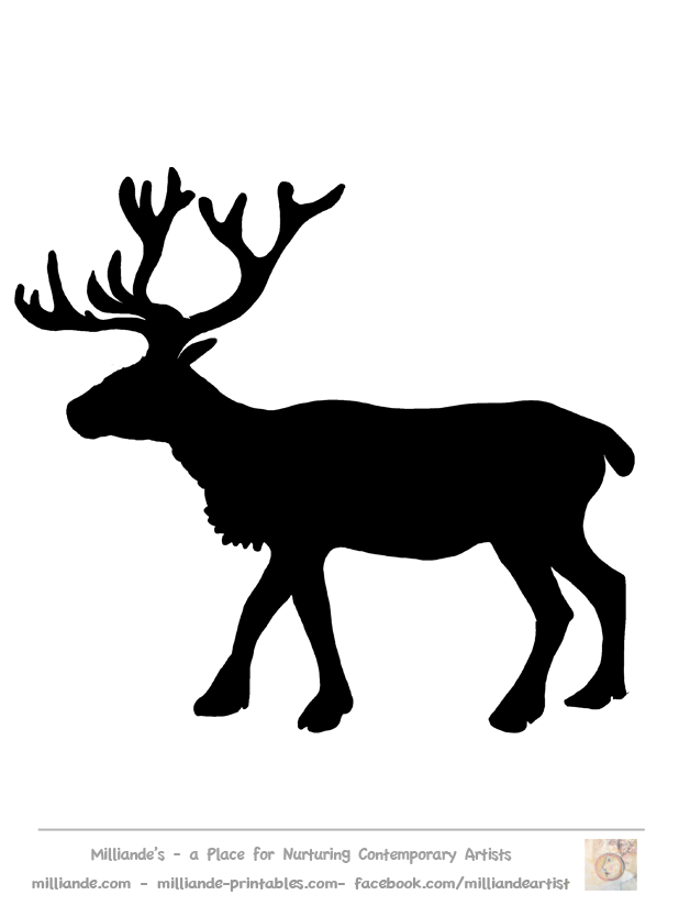 clipart reindeer outline