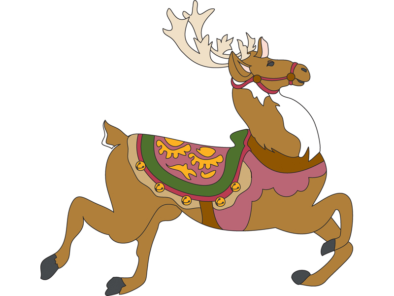 The plan d house. Clipart reindeer prancer reindeer