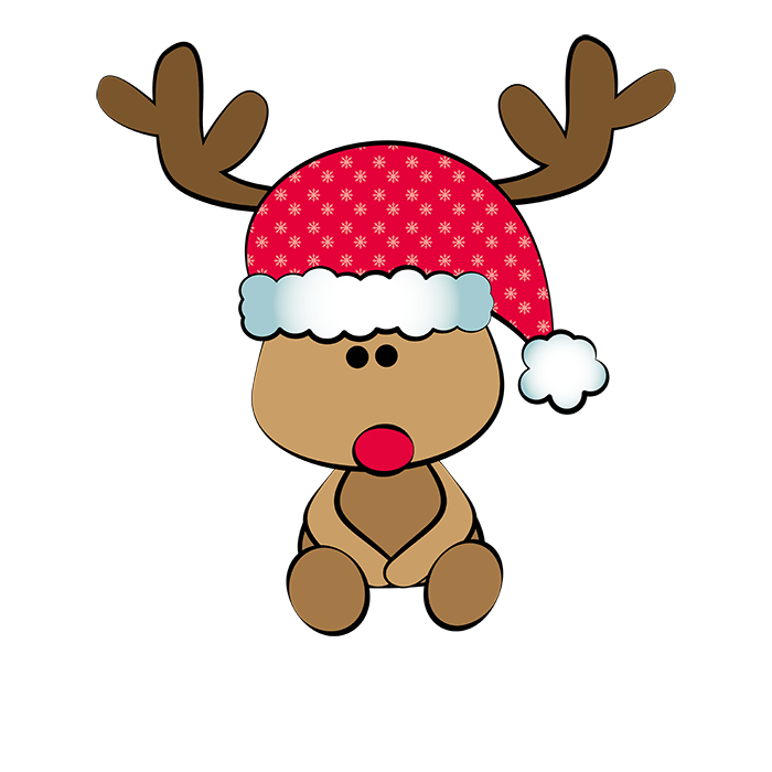 Clipart reindeer pretty. Christmas cute stuffs clip