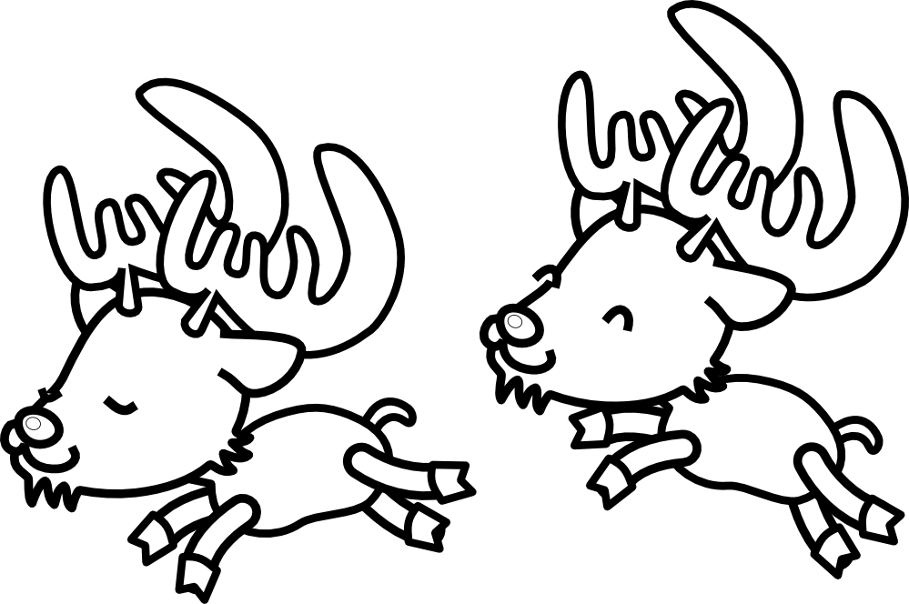 faces clipart reindeer