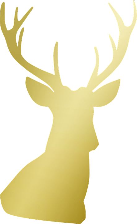 clipart reindeer profile
