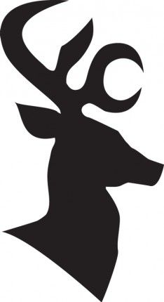 clipart reindeer profile