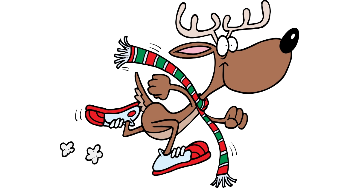 clipart reindeer reindeer run